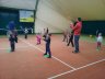 Pierwsza lekcja tenisa :)